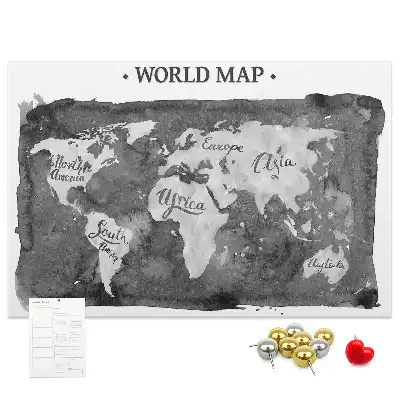 Nástenka do detskej izby Retro mapa sveta