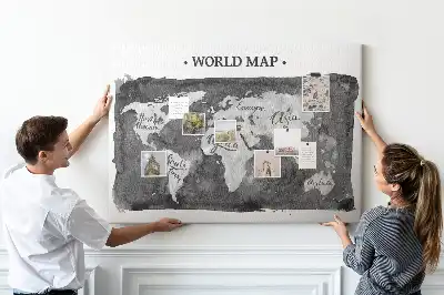 Nástenka do detskej izby Retro mapa sveta