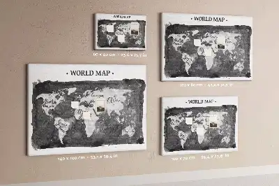 Nástenka do detskej izby Retro mapa sveta