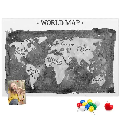 Nástenka do detskej izby Retro mapa sveta