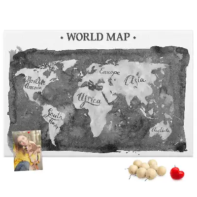 Nástenka do detskej izby Retro mapa sveta