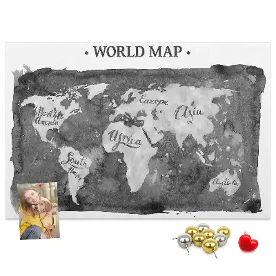 Nástenka do detskej izby Retro mapa sveta