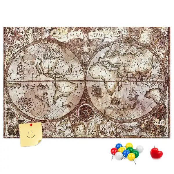 Korková nástenka Staroveká atlasová mapa
