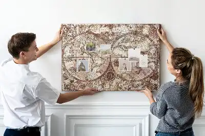 Korková nástenka Staroveká atlasová mapa