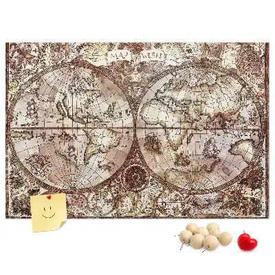 Korková nástenka Staroveká atlasová mapa