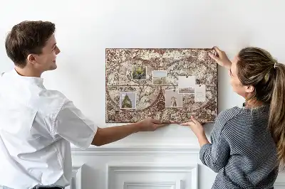 Korková nástenka s motívom antickej mapy