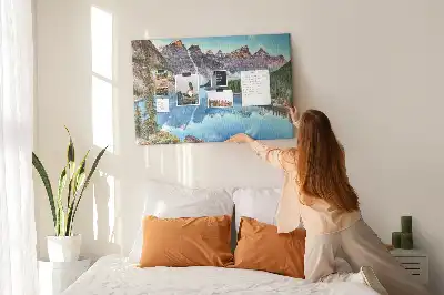 Korková nástenka Skalnatá horská krajina