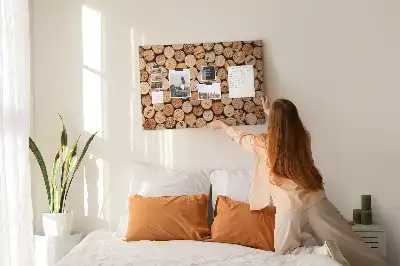 Nástenka do detskej izby Drevené zátky na víno