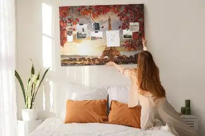 Korková nástenka s motívom Eiffelovej veže