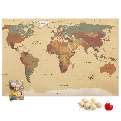 Nástenka do detskej izby Mapa starého sveta