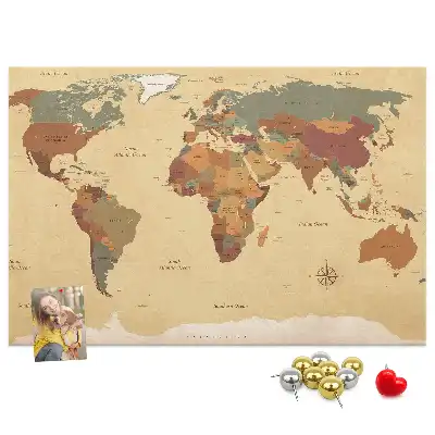 Nástenka do detskej izby Mapa starého sveta