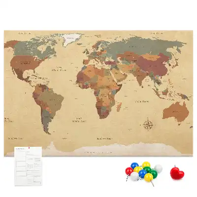Nástenka do detskej izby Mapa starého sveta