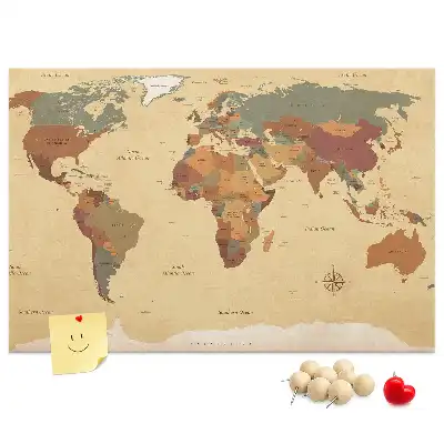 Nástenka do detskej izby Mapa starého sveta
