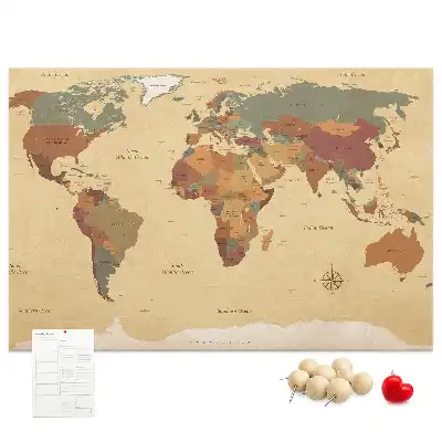 Nástenka do detskej izby Mapa starého sveta