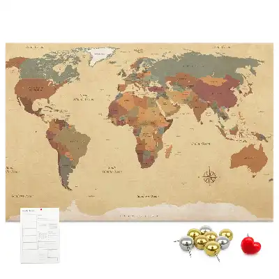 Nástenka do detskej izby Mapa starého sveta