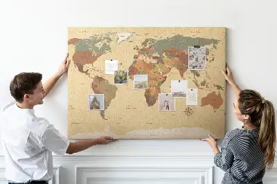 Nástenka do detskej izby Mapa starého sveta