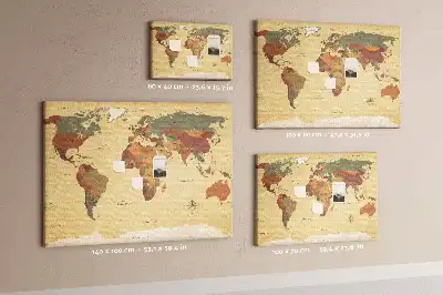 Nástenka do detskej izby Mapa starého sveta