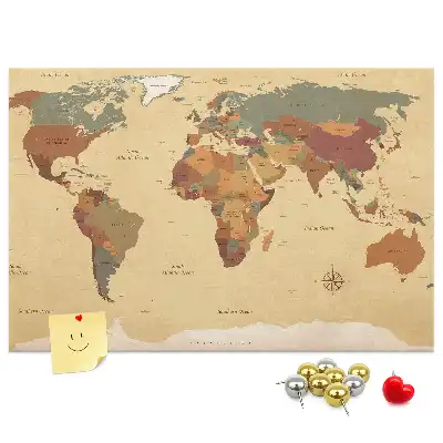 Nástenka do detskej izby Mapa starého sveta
