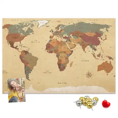 Nástenka do detskej izby Mapa starého sveta