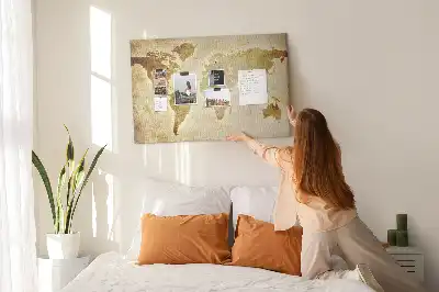 Korková nástenka Mapa starého sveta