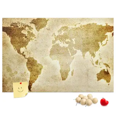 Korková nástenka Mapa starého sveta