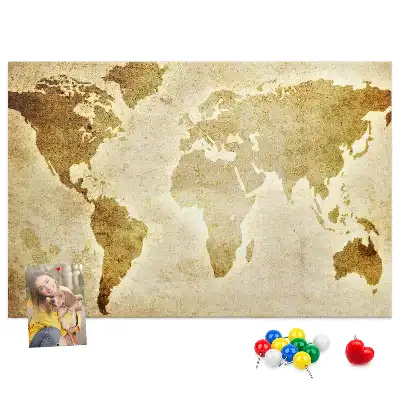 Korková nástenka Mapa starého sveta