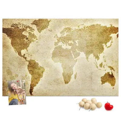 Korková nástenka Mapa starého sveta