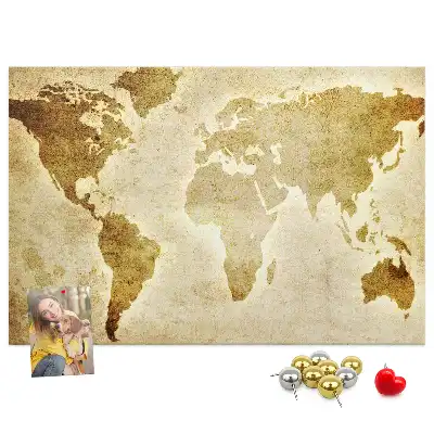 Korková nástenka Mapa starého sveta