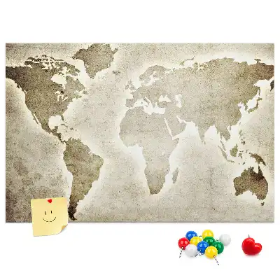Nástenka do detskej izby Mapa sveta