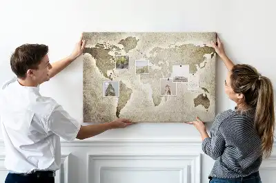 Nástenka do detskej izby Mapa sveta