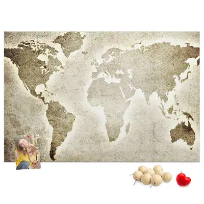 Panoramatická mapa sveta na nástenku do detskej izby