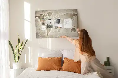 Nástenka do detskej izby Mapa sveta