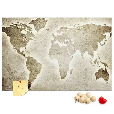 Nástenka do detskej izby Mapa sveta