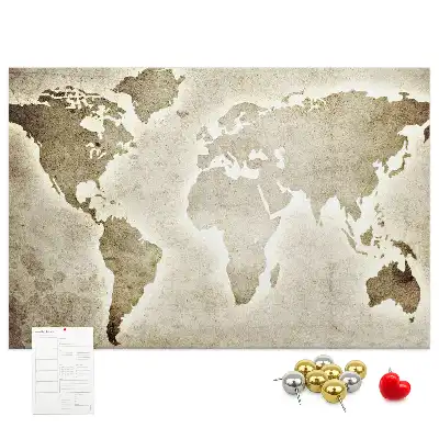 Nástenka do detskej izby Mapa sveta