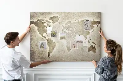 Nástenka do detskej izby Mapa sveta