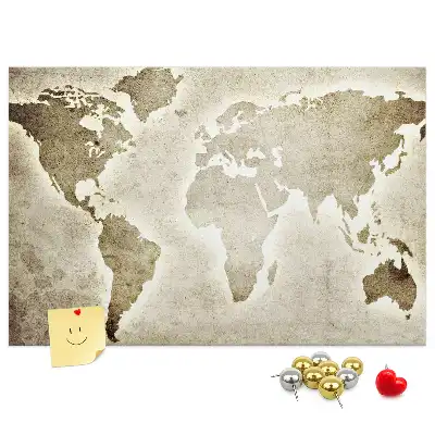 Panoramatická mapa sveta na nástenku do detskej izby