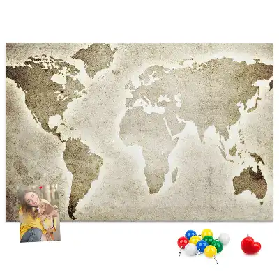Nástenka do detskej izby Mapa sveta