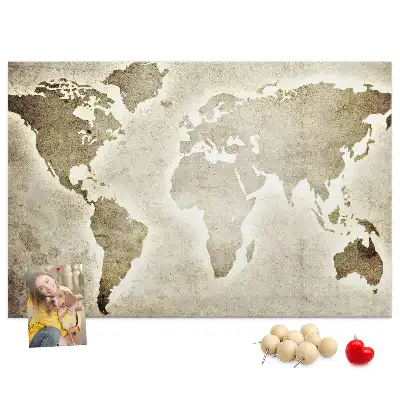 Nástenka do detskej izby Mapa sveta