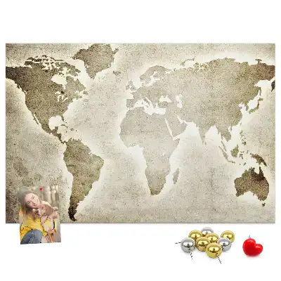 Nástenka do detskej izby Mapa sveta