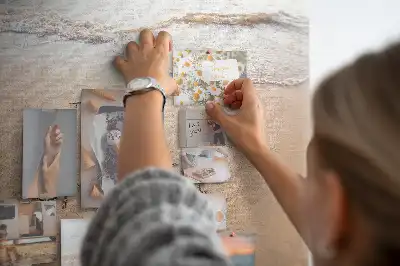 Korková nástenka Citát o pláži