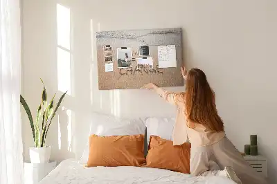 Korková nástenka Citát o pláži