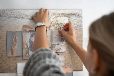 Korková nástenka Citát o pláži