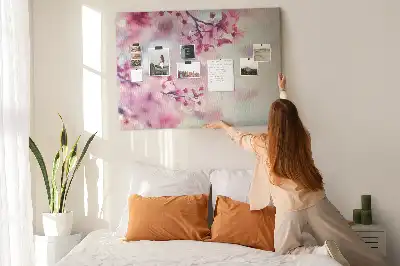Korková nástenka Kvety jar