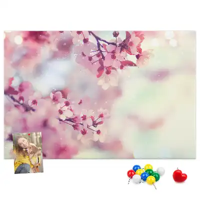 Korková nástenka Kvety jar