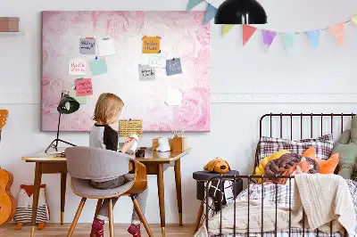 Korková nástenka s motívom abstraktných ruží