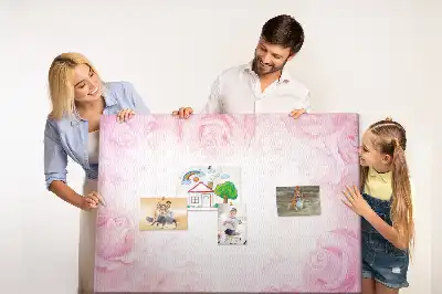Korková nástenka s motívom abstraktných ruží