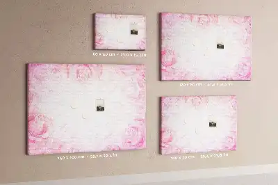 Korková nástenka s motívom abstraktných ruží