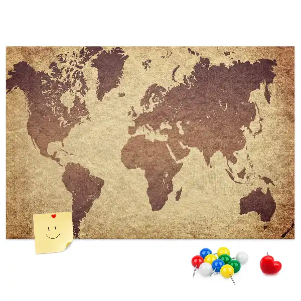 Nástenka do detskej izby Mapa starého sveta