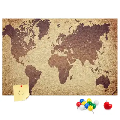 Nástenná mapa sveta v historickom kartografickom štýle do detskej izby