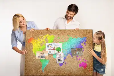 Korková nástenka Mapa sveta